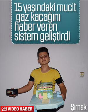 Şırnaklı 15 yaşındaki gencin geliştirdiği sistem
