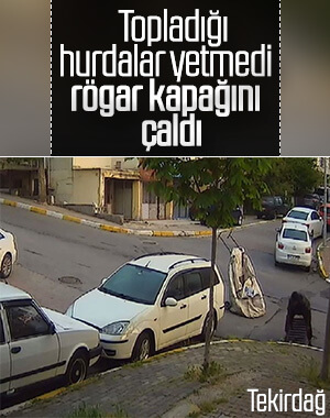 Tekirdağ'da rögar kapağı hırsızı
