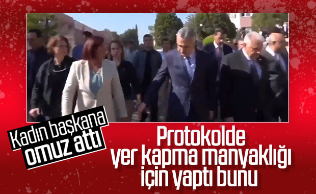 Ön sıraya geçmek için Özlem Çerçioğlu'na omuz atan siyasi