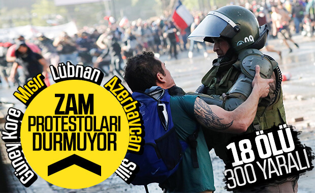 Şili protestolarında ölü sayısı yükseliyor