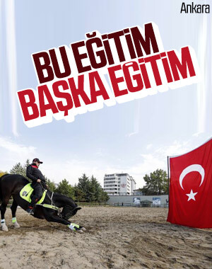 Başkent'te atlı birlikler, zorlu eğitimden geçti