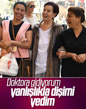 Fatma Girik yanlışlıkla dişini yedi