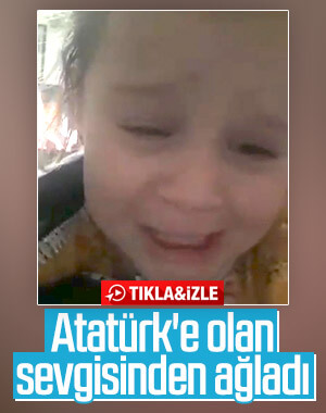Minik kızın Atatürk sevgisi