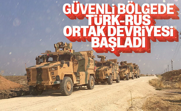 Türk ve Rus askerlerinin ortak devriyesi başladı