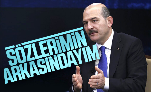 Bakan Süleyman Soylu, sözlerinin arkasında durdu