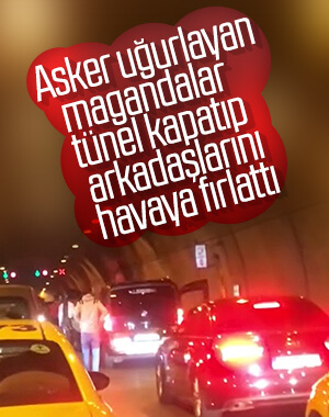İstanbul’da asker konvoyu tüneli trafiğe kapattı