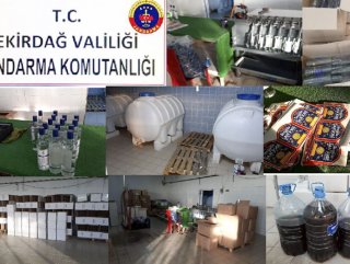 Tekirdağ'da 4 ton kaçak içki yakalandı