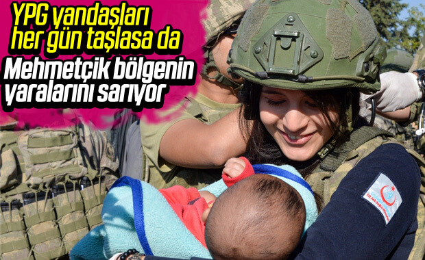 Türk askeri Suriye'de yardımlarına devam ediyor