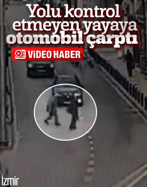 Yolun karşısına geçmeye çalışırken otomobil çarptı