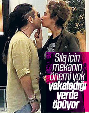 Sıla yine öpüşürken yakalandı