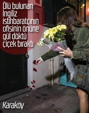 Ölen İngiliz istihbarat subayının kapısına çiçek bıraktı