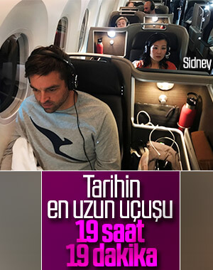 Tarihin en uzun direkt uçuşu yapıldı