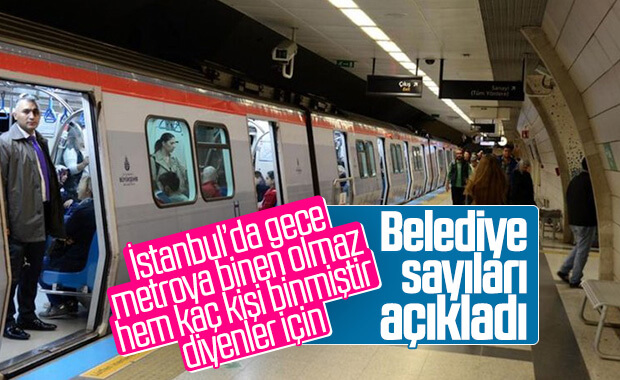 İBB gece metrosunu kullanan sayısını açıkladı