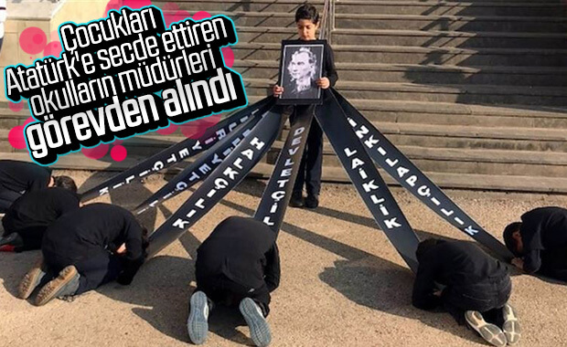 MEB'den öğrencileri Atatürk'e secde ettiren görevliler hakkında karar