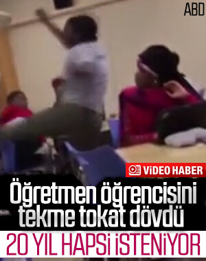 Öğrencisini tekme tokat döven ABD'li öğretmen