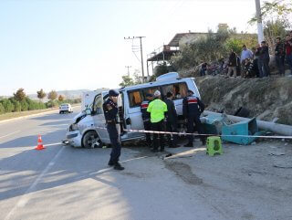Denizli'de trafik kazası:1 ölü