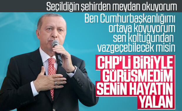 Cumhurbaşkanı, CHP'liyle görüştüğü iddiaları hakkında konuştu