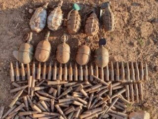 Siirt’te teröristlere ait bomba ve mühimmat ele geçirildi