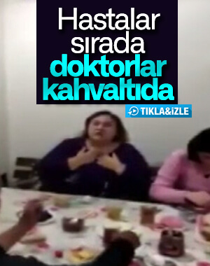Sultangazi'de doktorları kahvaltıda yakalayan hasta
