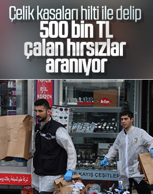 İş hanına giren hırsızlar 500 bin TL çaldı