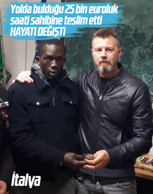 25 bin euroluk saati bulup teslim etti, iş sahibi oldu