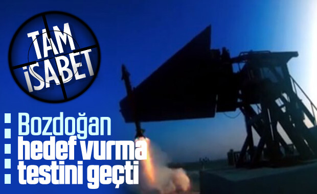 Milli füze 'Bozdoğan' testi başarıyla geçti