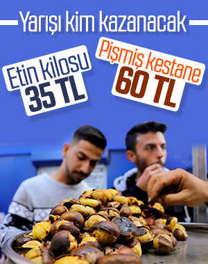 Kestane fiyatları et ile yarışıyor
