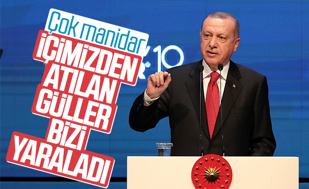 Erdoğan'dan 'içimizden atılan güller' çıkışı