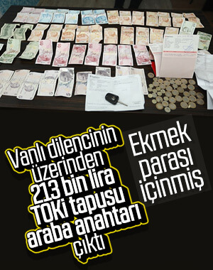 Dilencinin üzerinden servet çıktı