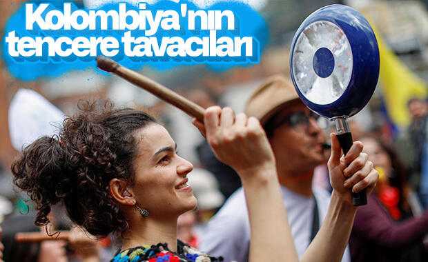 Kolombiya'da genel grev protestolarında yedinci gün
