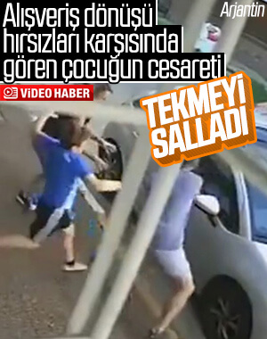 Hırsıza tekme atan çocuk