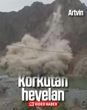 Artvin'de yaşanan heyelan köylüleri korkuttu