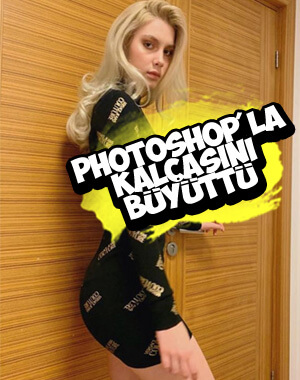 Aleyna Tilki'nin photoshop'lu paylaşımı