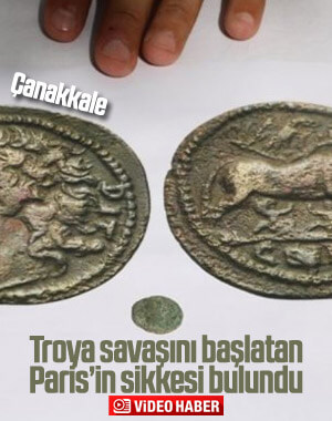 Troya savaşını başlatan Paris için basılan sikke bulundu