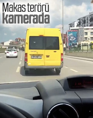 İstanbul'da trafik terörü kamerada