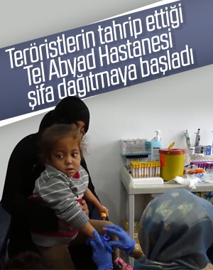 Tel Abyad Hastanesi şifa dağıtıyor