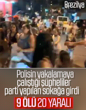 Polisin kovaladığı şüpheliler partiye daldı: 9 ölü