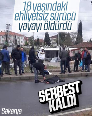Yayaya çarpan sürücünün ehliyetsiz olduğu anlaşıldı