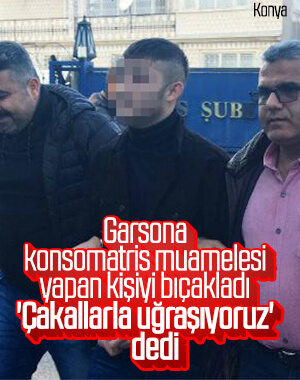 Konya'da 'kadın garson' kavgası: 1 yaralı