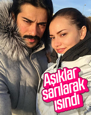 Fahriye Evcen'den kış pozu