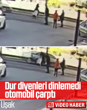 Uşak'ta koşarak yolun karşısına geçen kadına araç çarptı