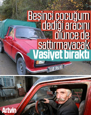 40 yıllık arabasına çocuğu gibi bakıyor