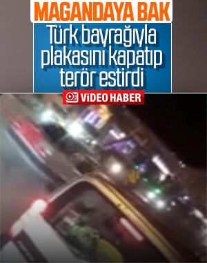 Trafik magandaları bu kez Arnavutköy'de görüldü