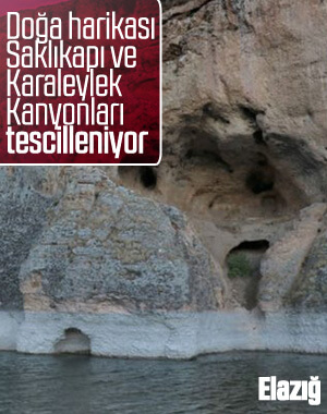 Elazığ'da 2 kanyona tescil kararı