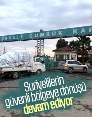 Suriyelilerin güvenli bölgelere dönüşü sürdürüyor