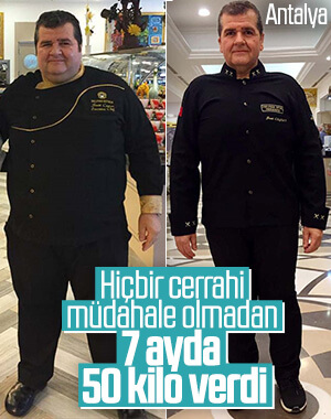 Cerrahi müdahale olmadan zayıfladı