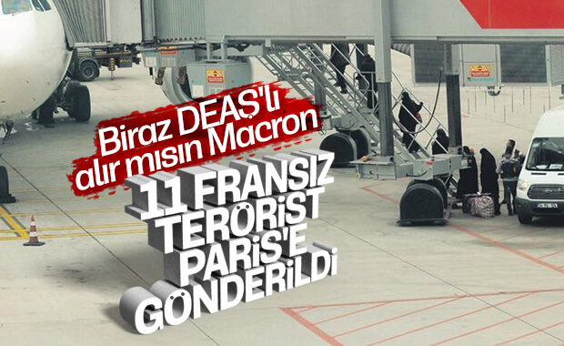 İçişleri Bakanlığı 11 Fransız DEAŞ'lıyı gönderdi