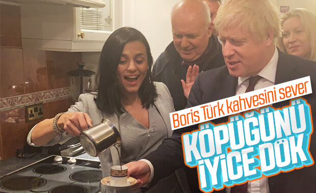 Şarkıcı Eylem ve Boris Johnson'dan kahve keyfi