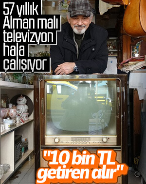 57 yıllık televizyon 10 bin TL'ye satılacak