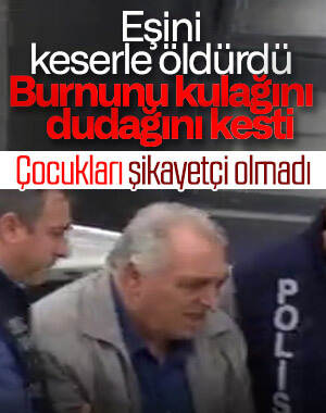 Eşini öldüren adamdan çocukları şikayetçi olmadı